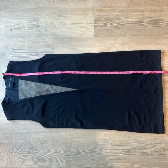 PEDRO LOURENÇO Black Sleeveless V neck mini Dress mesh lining size 36 / US Small - Picture 11 of 11